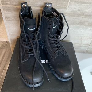 Diesel Suede combat boots